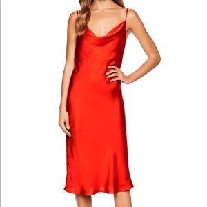 Red slip dress. Size S/US 6. Worn only once!